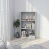 3-Tier Book Cabinet in Concrete Grey - Stylish & Practical