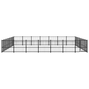 Outdoor Dog Kennel Steel 46.1 m² - Safe & Comfortable