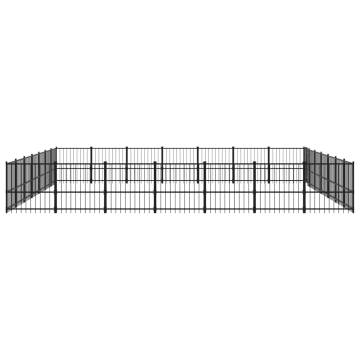 Outdoor Dog Kennel Steel 46.1 m² - Safe & Comfortable