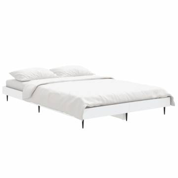 White Bed Frame 120x190 cm Small Double - Durable & Stylish