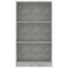 3-Tier Book Cabinet in Concrete Grey - Stylish & Practical