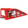 Car Repair Ramps 2 pcs Red Steel | Heavy-Duty & Durable