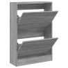 Shoe Cabinet Grey Sonoma - Compact Storage Solution