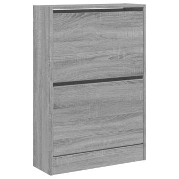 Shoe Cabinet Grey Sonoma - Compact Storage Solution