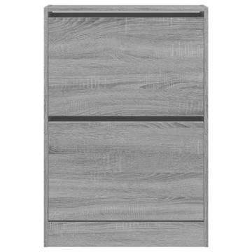 Shoe Cabinet Grey Sonoma - Compact Storage Solution