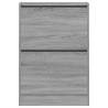 Shoe Cabinet Grey Sonoma - Compact Storage Solution