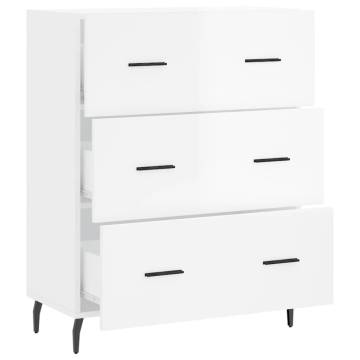 High Gloss White Sideboard - Stylish Storage Solution