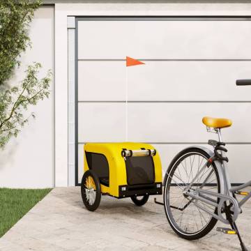 Durable Pet Bike Trailer - Yellow & Black | Hipomarket UK