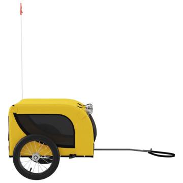 Durable Pet Bike Trailer - Yellow & Black | Hipomarket UK