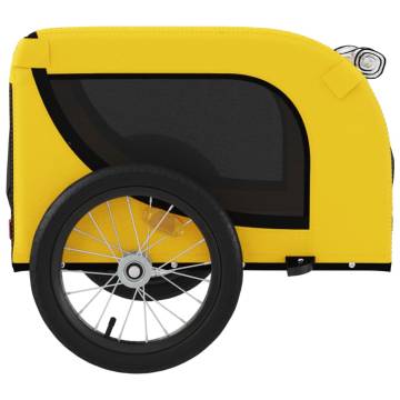 Durable Pet Bike Trailer - Yellow & Black | Hipomarket UK