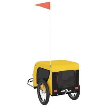 Durable Pet Bike Trailer - Yellow & Black | Hipomarket UK