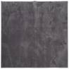 HUARTE Short Pile Soft Washable Rug 120x120 cm Anthracite