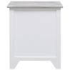 Elegant White Bedside Cabinet - Vintage Charm | HipoMarket UK