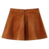 Kids' Corduroy Skirt with Pockets - Cognac, Size 140