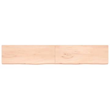 Untreated Solid Wood Oak Table Top 220x40cm - Eco-Friendly Home Decor