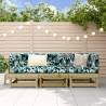 3 Piece Garden Lounge Set Impregnated Wood Pine Colour natural impregnated Quantity in Package 1 Model 2x corner +middle 