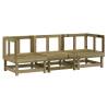 3 Piece Garden Lounge Set - Impregnated Pine Wood | Hipo Market