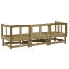 3 Piece Garden Lounge Set - Impregnated Pine Wood | Hipo Market