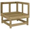 3 Piece Garden Lounge Set - Impregnated Pine Wood | Hipo Market