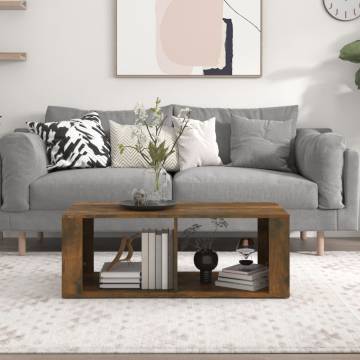 Coffee Table Smoked Oak - Stylish & Functional (100x50 cm)