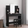 Dressing Table with Mirror Black 96x39x142 cm Colour black Quantity in Package 1 