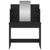 Elegant Black Dressing Table with Mirror - 96x39x142 cm