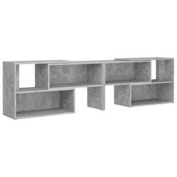 Stylish Concrete Grey TV Cabinet - 149x30x52 cm - HiFoMarket