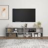 Stylish Concrete Grey TV Cabinet - 149x30x52 cm - HiFoMarket