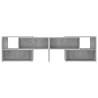 Stylish Concrete Grey TV Cabinet - 149x30x52 cm - HiFoMarket