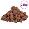 Volcanic Rocks 25 kg Red 1-2 cm for Aquariums & Landscaping