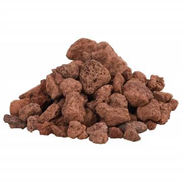 Volcanic Rocks 25 kg Red 1-2 cm for Aquariums & Landscaping