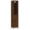 Elegant Highboard in Brown Oak - 34.5x34x180 cm | HipoMarket