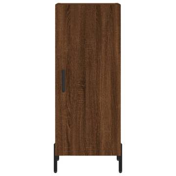 Elegant Highboard in Brown Oak - 34.5x34x180 cm | HipoMarket