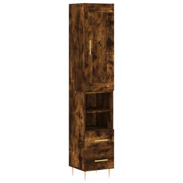 Highboard Smoked Oak – Stylish Engineered Wood Storage