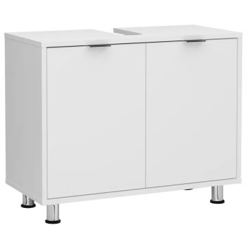 FMD Under-sink Bathroom Cabinet 70x32.9 cm - White Storage