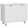 FMD Under-sink Bathroom Cabinet 70x32.9 cm - White Storage