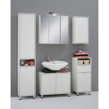 FMD Under-sink Bathroom Cabinet 70x32.9 cm - White Storage