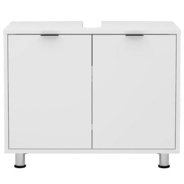 FMD Under-sink Bathroom Cabinet 70x32.9 cm - White Storage