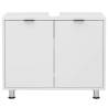 FMD Under-sink Bathroom Cabinet 70x32.9 cm - White Storage