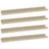 Stylish Wall Shelves - 4 pcs Sonoma Oak | HipoMarket