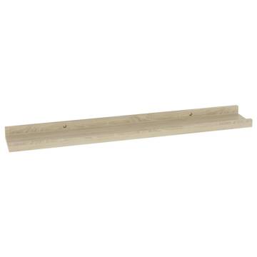 Stylish Wall Shelves - 4 pcs Sonoma Oak | HipoMarket