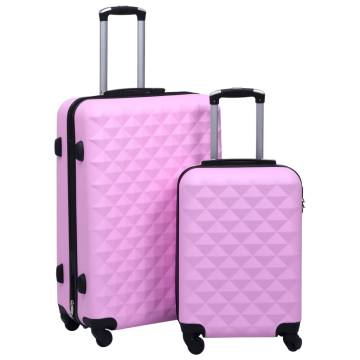 Stylish Pink Hardcase Trolley Set - 2 Pcs | Hipo Market