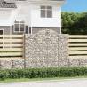 Arched Gabion Baskets 14 pcs 200x50x180/200 cm Galvanised Iron Size 200 x 50 x 180/200 cm Quantity in Package 14 