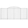 Arched Gabion Baskets - 8 pcs 300x50x120/140 cm Galvanised Iron