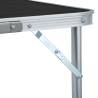 Foldable Camping Table Grey Aluminium 180x60 cm | HipoMarket