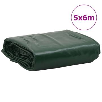 Heavy-Duty Green Tarpaulin 5x6m - Water Resistant & Durable