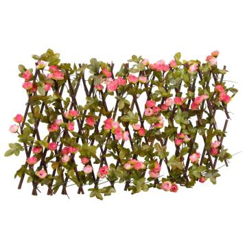 Artificial Ivy Trellis Expandable Dark Pink | Hipomarket UK