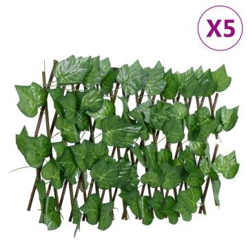 Artificial Grape Leaf Trellis - Expandable 5 pcs 180x20 cm