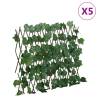 Artificial Grape Leaf Trellis Expandable Green 5 pcs 190x60 cm Size 190 x 60 cm Quantity in Package 5 