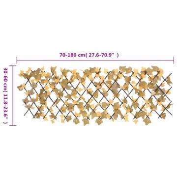 Artificial Maple Leaf Trellis - Expandable Orange 5 pcs